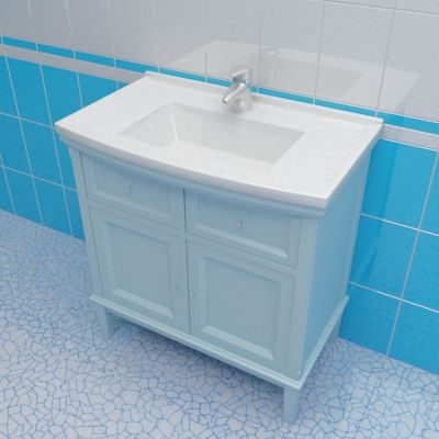 Sink cabinet 3d-model Caprigo Jardin 80 LB