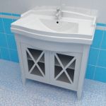 Sink cabinet 3d-model Caprigo Napoli 80 W