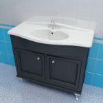 Sink cabinet 3d-model Caprigo Porto 100 Bl