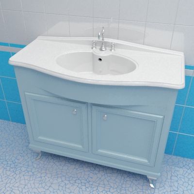 Sink cabinet 3d-model Caprigo Porto 100 Lb