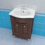 Sink cabinet 3d-model Caprigo Porto 60 B