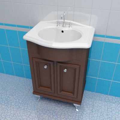 Sink cabinet 3d-model Caprigo Porto 60 B