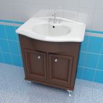 Sink cabinet 3d-model Caprigo Porto 70 B