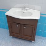 Sink cabinet 3d-model Caprigo Porto 80 B