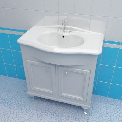 Sink cabinet 3d-model Caprigo Porto 80 W