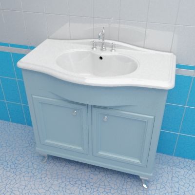 Sink cabinet 3d-model Caprigo Porto 90 Lb