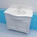 Sink cabinet 3d-model Caprigo Porto 90 W