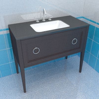 Sink cabinet 3d-model KM Pl-Classic 100x48x85 N