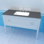 Sink cabinet 3d-model KM Pl-Classic 120x48x85