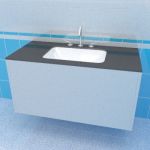 Sink cabinet 3d-model KM Pl-Modern 100x48 B2