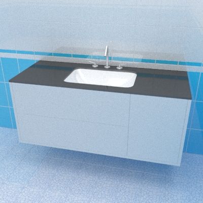 Sink cabinet 3d-model KM Pl-Modern 120x48