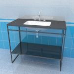 Sink cabinet 3d-model KM Pl-Next 100x48 F