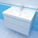 Sink cabinet 3d-model Kerama marazzi CUBO 80x47x54