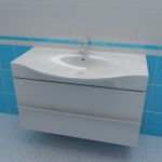 Sink cabinet 3d-model Laufen Palace 90x37x46 W