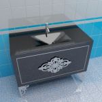 Sink cabinet 3d-model Marsan Christine 100x50 H-B