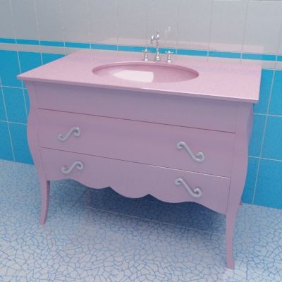 Sink cabinet 3d-model Marsan Dianne 105x56 P-G