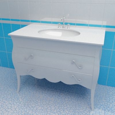 Sink cabinet 3d-model Marsan Dianne 105x56 W-G