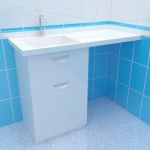 Sink cabinet 3d-model Misty Cuba 120x50x90 L 2b