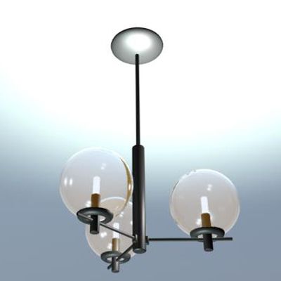 Chandelier in a modern style 3D - model CAD symbol Metalspot Tavolo Dea