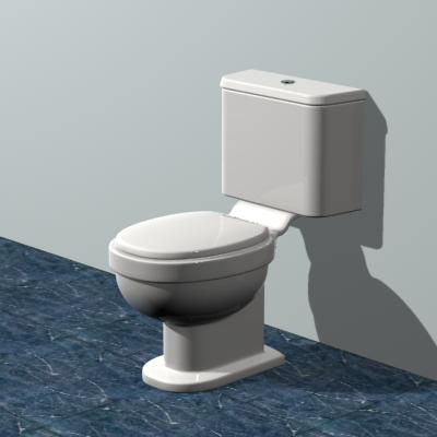 Modern toilet 3D object Toilet Bowl 05