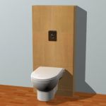 Modern toilet CAD 3D - model Symbol ToiletBowl24