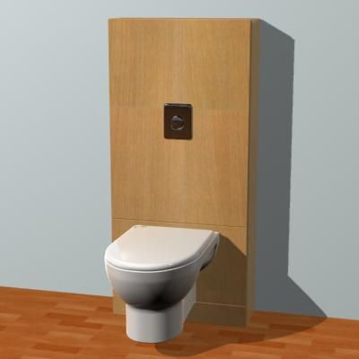 Modern toilet CAD 3D - model Symbol ToiletBowl24