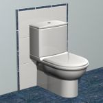 Modern toilet 3D model ToiletBowl25