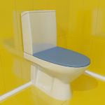 Toilet 3d-model IDO MOSAIK 64x35x78 Blue