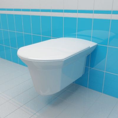 Toilet 3d-model Laufen Mylife 39x61