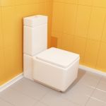 Toilet 3d-model Roca Element 79x50