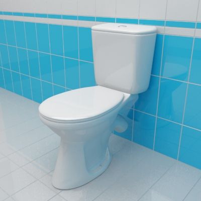 Toilet 3d-model Santek Breeze 39x66