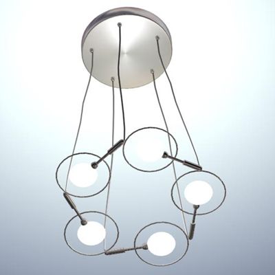 Minimalist chandelier 3D object UFO 5