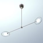 Chandelier Minimalism 3D model UFO