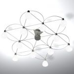 Chandelier high-tech Italy 3D - model CAD symbol Aureliano Toso murano 1938 Up and Down 6