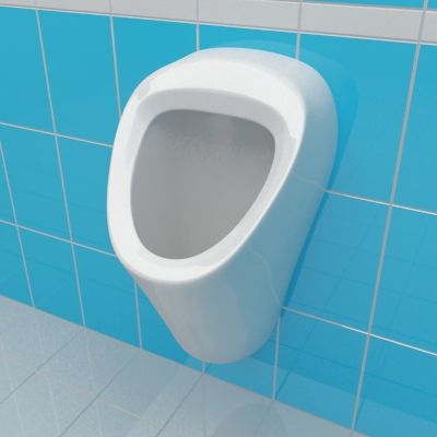 Urinal 3d-model Vitra Arkitekt 30x30