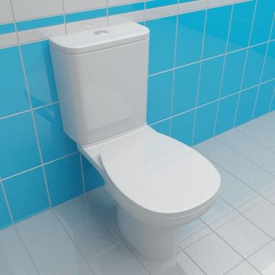 WC pan 3d-model Cersanit FACILE 011 35x62