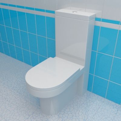 WC pan 3d-model Hatria Daytime 37x69