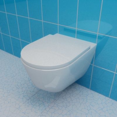 WC pan 3d-model Laufen Pro 36x49