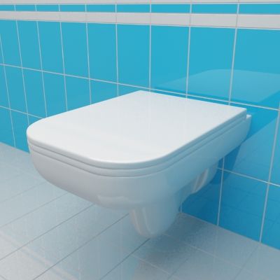 WC pan 3d-model Vitra Mod 55x35