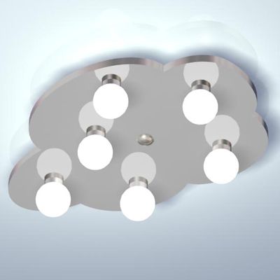 Chandelier in a modern style 3D - model CAD symbol WHITE CLOUD