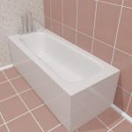 Bathtub 01 3D - model 70x70x55