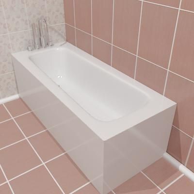 Bathtub 01 3D - model 70x70x55