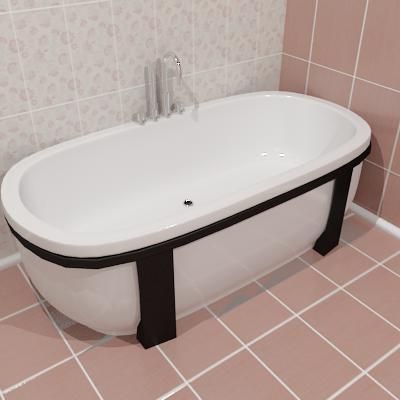 Bathtub 03 3D - model 100x200x60