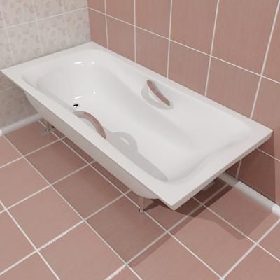 Bathtub 06 3D - model 170x80x50