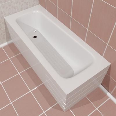 Bathtub 07 3D - model 170x75x55