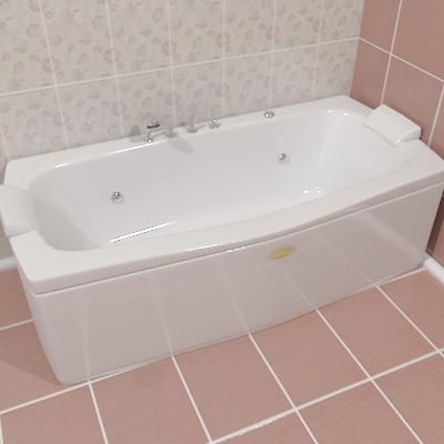 Bathtub 17 3D - model 80x89x60