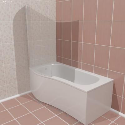 Bathtub L 11 3D - model 170x800x200