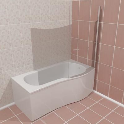 Bathtub R 11 3D - model 170x80x200