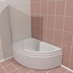 Bathtub R 13 3D - model 105x170x200