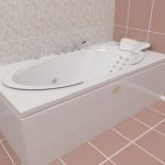 Bathtub R 18 3D - model 180x90x60